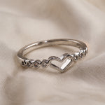 Heart Minimalist Zirconia Ring