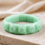 Trendy Jade Flower Bracelet