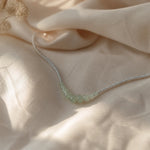 Minimalist Jade Bead Chain Necklace
