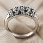 Luxe Vintage Inlaid Zirconia Ring