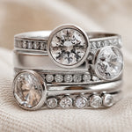 Retro Bohemian Inlaid Zirconia Ring