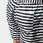 Men's Stripe Drawstring Swim Board Shorts