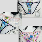 2 Pack Men's Trendy Printed Cartoon Comfortable and Breathable Bikini