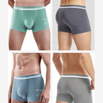 Men's Breathable Solid-Colored Antibacterial Seamless Trunks