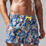 Men's Plaid Patterned Lightweight & Airy Sporty Cut Board Shorts
