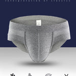 4 Pack Men's Solid Breathable Anti-Pinch Briefs