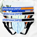 2 Pack Men's 3D Pouch Open-Back Jockstraps