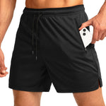 Men's Zipper Pockets & Quick-Dry Movement-Friendly Activewear Shorts