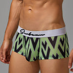 2 Pack Men's Fade-Resistant Printed Skin-Friendly Cooling Airflow Trunks