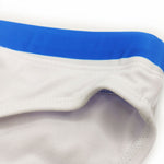 Men's Spliced Color Swim Briefs with Sponge Mats