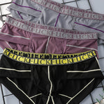 2 Pack Men's Ice-Silk Stretch Sports Briefs with 3D Pouch