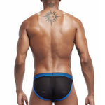 Men's Color Fabric Elastic Waistband Bikini
