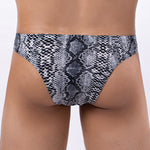 3 Pack Men's Sexy & Bold Animal Print Low-Rise Breathable Briefs