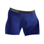 2 Pack Men's 3-Way Lift Icy Silk Striped Ultra Comfort & Breathable Boxer Briefs