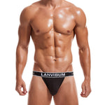 4 Pack Men's Mid-Rise Sexy Comfortable Cotton Jockstrap