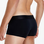 3 Pack Men's  Ice Silk Solid Color Breathable Antibacterial Trunks
