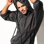 Men’s Half Sleeve Hooded Activewear Tops