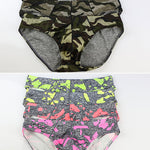 2 Pack Men's Camo Print U-Pouch Briefs