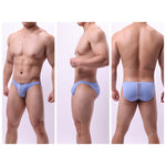 2 Pack Men's Solid Sexy Low-Rise Briefs