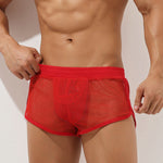 Men’s Sexy See Through Mesh Boxer Shorts