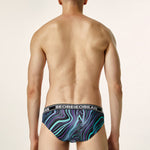 Men's Colorful Texture Low-Rise Briefs