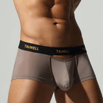 2 Pack Men's Soft Touch Mid-Rise Cooling Minimalist Design Trunks