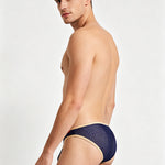 4 Pack Men's Airy Mesh Design Low-Rise Contoured Pouch Briefs