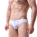 3 Pack Men's Color Block Low-Rise U-Pouch High-Stretch & Comfortable Briefs