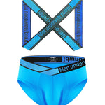 Men's Smooth Ultra-Soft Cotton 4-Way Stretch Activewear Shoulder Strap & Underwear