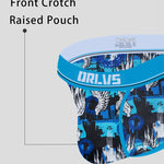 2 Pack Men's Breathable Ice Silk High-Cut Printed Bikini