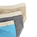 3 Pack Men's Ice Silk Lightweight & Transparent Skin-Feel Solid Color Briefs