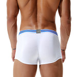 2 Pack Men's Low-Rise Cotton Breathable Trunks Suitable for Sports
