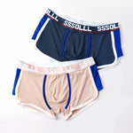 3 Pack Men's Mid-Rise Ice Silk Mesh Trunks
