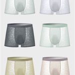 3 Pack Men's Lightweight & Airy Seamless Comfort Ice Silk Trunks