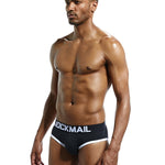 2 Pack Men's Sexy Cheeky Ultra-Soft Cotton Low-Rise & Revealing Supportive Jockstraps