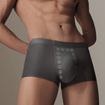 3 Pack Men's Seamless Breathable Trunks with 7A Antibacterial Mulberry Silk Lining