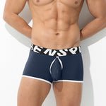 2 Pack Men's Sexy Modal Trunks with Open Front & Back and Removable Pouch