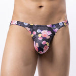 6 Pack Men's Bold Prints Stretch Fit Quick-Dry Sexy Thongs