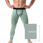 Men's U-Convex Pouch Sexy Base Layer Warm Pants Sleep Pants