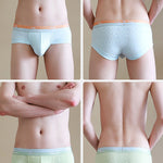 3 Pack Men's Baby Cotton High-Stretch Skin-Friendly Breathable Briefs