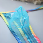 3-pack Men's Sexy Rainbow Transparent Convex Pouch Breathable Thong