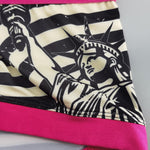 2 Pack Men's Statue of Liberty Print Comfortable and Breathable Trunks