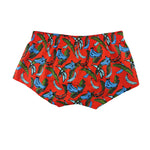 2 Pack Men's Banana Print Cotton Lounge Shorts with Button Fly