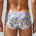 2 Pack Men's Stylish Prints Skin-Friendly & Stretch Fit Briefs