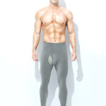 Men's High Waist Plus Fleece Cotton Warm Pants with  with Fly
