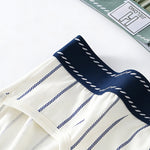 4 Pack Men's Striped Design Soft-Touch Cotton Fabric Breathable Briefs