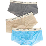 3 Pack Men's Antibacterial Moisture-Wicking Ultra-Soft Trunks