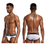 3 Pack Men's Sporty Cut Breathable Mesh Solid Color Seamless Briefs