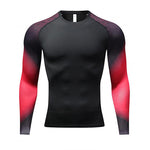 Mens Super Elastic Sport Gym Quick-drying Tops