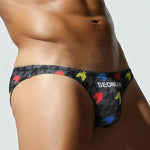 2 Pack Men's Printed Snug-Fit & Personalized Style Briefs
